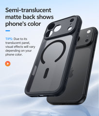 iPhone 18 Pro Case: Strong Magnetic Translucent Matte Slim Shockproof Protective Drop Full Protection Phone Cover