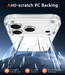 iPhone 17 Pro Max New Transparent Case: Magnetic Charging Shockproof Magsafe Support