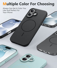 iPhone 17 Phone Case: Magsafe Integrated Silicone Phone Cases with Military Grade Shockproof Protective Cover