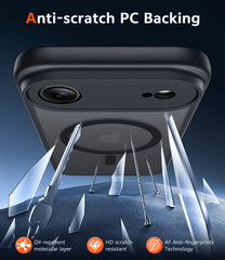 FNTCASE for iPhone Air Case: Strong Magnetic Translucent Matte Slim Shockproof Protective Drop Full Protection Phone Cover