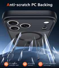 FNTCASE for iPhone 17 Pro Case: Strong Magnetic Translucent Matte Slim Shockproof Protective Drop Full Protection Phone Cover