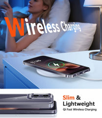 Motorola Moto G Power 5G 2026/2025 Clear Case: Wireless Charging Anti Yellowing Shockproof Phone Case