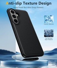 Samsung Galaxy S26 FE Matte TPU Case, Screen Protector & Shockproof Non-Slip Cover