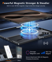 Samsung Z Fold 8 Ultra/Z Fold 7 Phone Case: Magnetic Charging Shockproof Magsafe Support - Frosted Oil Spray Touch