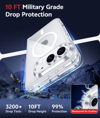 iPhone Duo 2026 Clear Case: Magnetic Charging Shockproof Magsafe Support