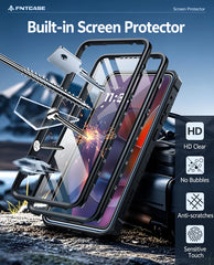 FNTCASE Schutzhülle für Moto G Stylus 5G 2025 (6,7 Zoll): stoßfest nach Militärstandard, mit integriertem Displayschutz und Ständer