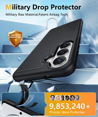 Samsung Galaxy S26 Plus Case: Magnetic Military Grade Drop Protection Anti-Slip Anti-Fingerprint Dual Layer Shockproof Phone Cover