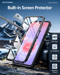 Samsung Galaxy A27 Phone Case: Military Grade Shockproof with Built-in Screen Protector and Kickstand
