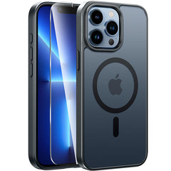 FNTCASE for iPhone 13 Pro Phone Case: Magnetic Charging Shockproof Magsafe Support - Frosted Oil Spray Touch