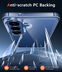 Samsung Galaxy S26 Clear Phone Case: Wireless Charging Anti Yellowing Shockproof