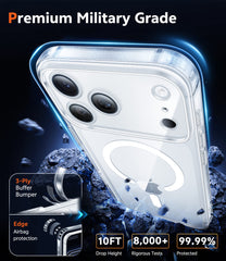 iPhone 18 Pro Max Clear Case: Magnetic Charging Shockproof Magsafe Support