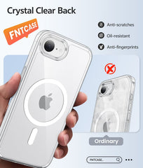 FNTCASE for iPhone 17E/ 16E 6.1 Inch Case: Magnetic Charging Anti Yellowing Shockproof Magsafe Support Phone Case