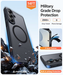 Samsung Galaxy S26 Case: Strong Magnetic Translucent Matte Slim Shockproof Protective Drop Full Protection Phone Cover