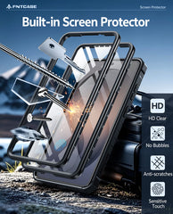 Samsung Galaxy S26 Ultra Case with Built-in Screen Protector and Kickstand – Military Rugged, 2 Front Frames, Drop Proof Protective Cover