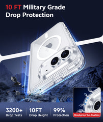 iPhone Duo Case Full Hinge Protection MagSafe Heavy Duty Rugged Shockproof Anti-Scratch Protective Clear Phone Cover