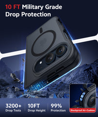 iPhone Duo 2026 Phone Case: Magnetic Charging Shockproof Magsafe Support - Frosted Oil Spray Touch