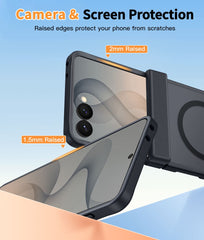 Samsung Z Flip 8 Phone Case: Matte Magnetic Charging Shockproof Magsafe Support Phone Case