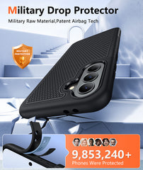 Samsung Galaxy A37 Shock Protection Cell Phone Case Sturdy Cover with Non-Slip Texture