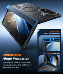 Samsung Galaxy Z Fold 7 magnetische robuste Hülle mit Ring-Ständer, Schutz nach Militärstandard