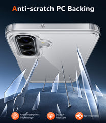 Samsung Galaxy A17 A16 Clear Phone Case: Wireless Charging Anti Yellowing Shockproof