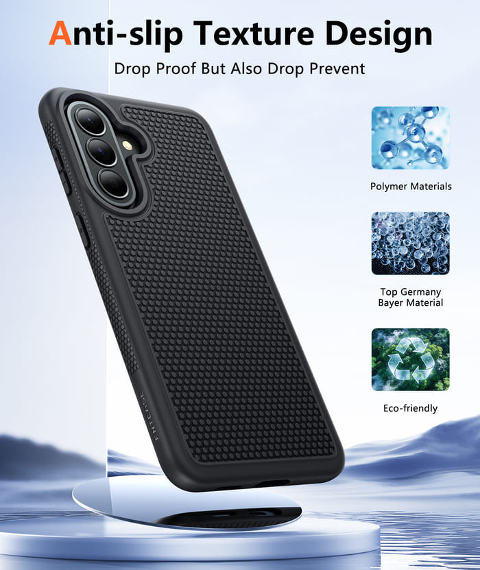 Samsung Galaxy A57 Shock Protection Cell Phone Case Sturdy Cover with Non- Slip Texture FNTCASE OFFICIAL Samsung Galaxy A57 Shock Protection Cell Phone Case Sturdy Cover with Non- Slip Texture FNTCASE OFFICIAL