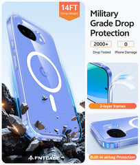Google Pixel 10A Clear Phone Case: Magnetic Charging Shockproof Magsafe Support