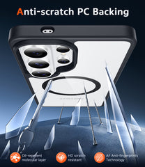 Samsung Galaxy S26 Ultra Clear Magnetic Case - Anti-Yellowing, Magsafe Compatible, Rugged Shockproof Protective Bumper