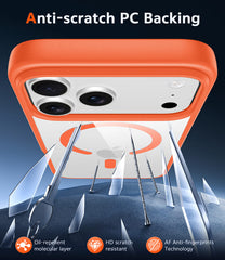 iPhone 17 Pro Phone Case: Clear Anti Yellowing Magnetic Military Grade Drop Protection Cell Phone Cover - Rugged Shockproof Protective Bumper Transparent