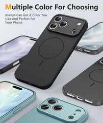 iPhone 17 Pro Phone Case: Magsafe Integrated Silicone Phone Cases with Military Grade Shockproof Protective Cover