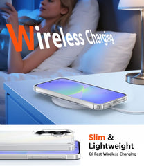 Samsung Galaxy A37/A36/A56 Clear Phone Case: Wireless Charging Anti Yellowing Shockproof