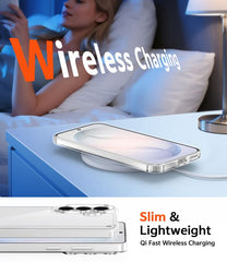 Samsung Galaxy S26 Plus Clear Phone Case: Wireless Charging Anti Yellowing Shockproof