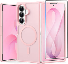Samsung Z Fold 8 Ultra/Z Fold 7 Phone Case: Magnetic Charging Shockproof Magsafe Support - Frosted Oil Spray Touch