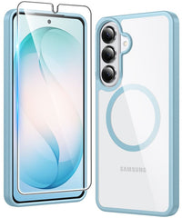 Samsung Galaxy S26 Clear Magnetic Case - Anti-Yellowing, Magsafe Compatible, Rugged Shockproof Protective Bumper