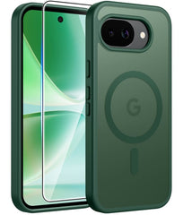 Google Pixel 10A Phone Case: Magnetic Translucent Matte Shockproof Slim Phone Cover - Military Grade Drop Proof Hard Back Anti-Fingerprint Protective Case