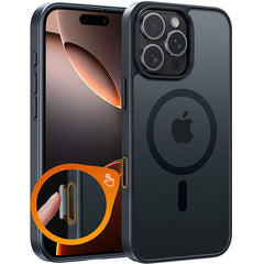 FNTCASE for iPhone 16 Pro Max Case: Support Camera Control Capture Magnetic Matte Translucent Phone Case - Military Grade Drop-Proof Shockproof Slim Rugged Protective Cover (Camera Control)