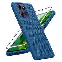 FNTCASE Für Moto G Power 5G 2025 6,8 Zoll Stoßschutz-Handyhülle Robuste Abdeckung mit Rutschfester Textur 