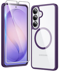 Samsung Galaxy S26 Plus Clear Magnetic Case - Anti-Yellowing, Magsafe Compatible, Rugged Shockproof Protective Bumper