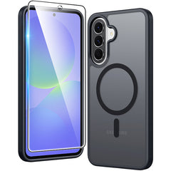 Samsung A37/A36/A56 Phone Case: Magnetic Translucent Matte Shockproof Slim Phone Cover - Military Grade Drop Proof Hard Back Anti-Fingerprint Protective Case