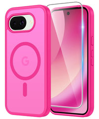 Google Pixel 10A Phone Case: Magnetic Translucent Matte Shockproof Slim Phone Cover - Military Grade Drop Proof Hard Back Anti-Fingerprint Protective Case