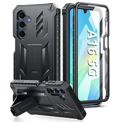 FNTCASE For Samsung Galaxy A16 5G 6.7 Inch Phone Case: Military Grade Shockproof with Built-in Screen Protector and Kickstand