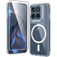 Motorola Edge 2026 Clear Phone Case: Magnetic Charging Shockproof Magsafe Support