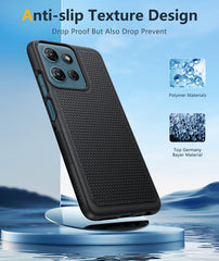 Motorola Moto G 5G 2026 Phone Case: Dual Layer Heavy Duty Protective Cover Shockproof Rugged with Non-Slip Textured Back