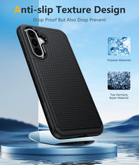 FNTCASE For Samsung Galaxy A56 6.6 inch Shock Protection Cell Phone Case Sturdy Cover with Non-Slip Texture