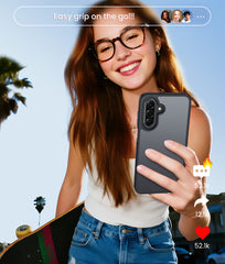 FNTCASE for Samsung Galaxy A16/A17 5G Phone Case: Translucent Matte Shockproof Slim Phone Cover - Military Grade Drop Proof Hard Back Anti-Fingerprint Protective Case