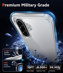 Samsung Galaxy A17 A16 Clear Phone Case: Wireless Charging Anti Yellowing Shockproof