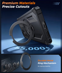 Samsung S26 Magnetic Rugged Case Featuring Ring Kickstand Military Grade Protection