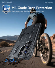 Samsung Galaxy S26 Ultra Case with Built-in Screen Protector and Kickstand – Military Rugged, 2 Front Frames, Drop Proof Protective Cover