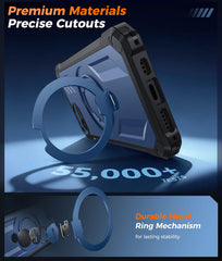 iPhone 17E Magnetic Rugged Case Featuring Ring Kickstand Military Grade Protection