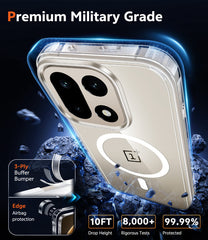 OnePlus 15 Clear Case: Magnetic Charging Shockproof Magsafe Support