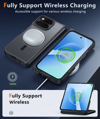 Google Pixel 11 Pro Fold Phone Case: Magnetic Charging Shockproof Magsafe Support - Frosted Oil Spray Touch